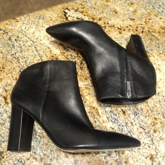 Marc Fisher LTD LUNNO Pointed Toe Block Heel Ankle Boot Size: 8M - Picture 4 of 14